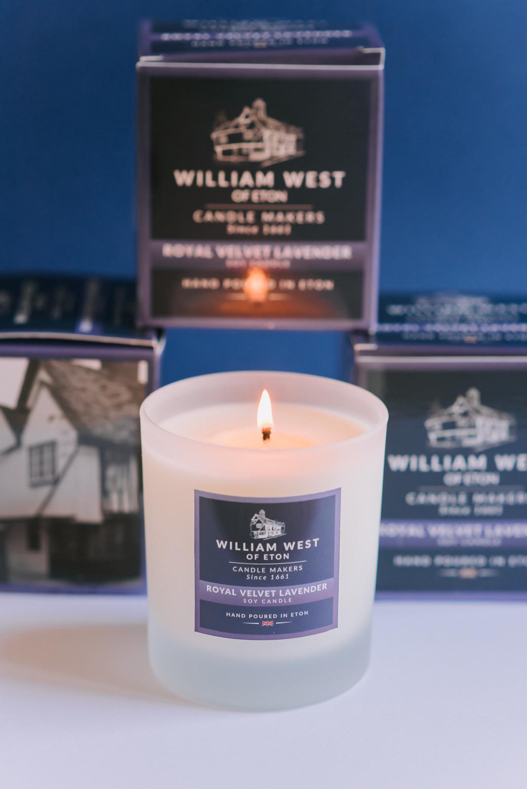William West Royal Velvet Lavender Candle (300g)