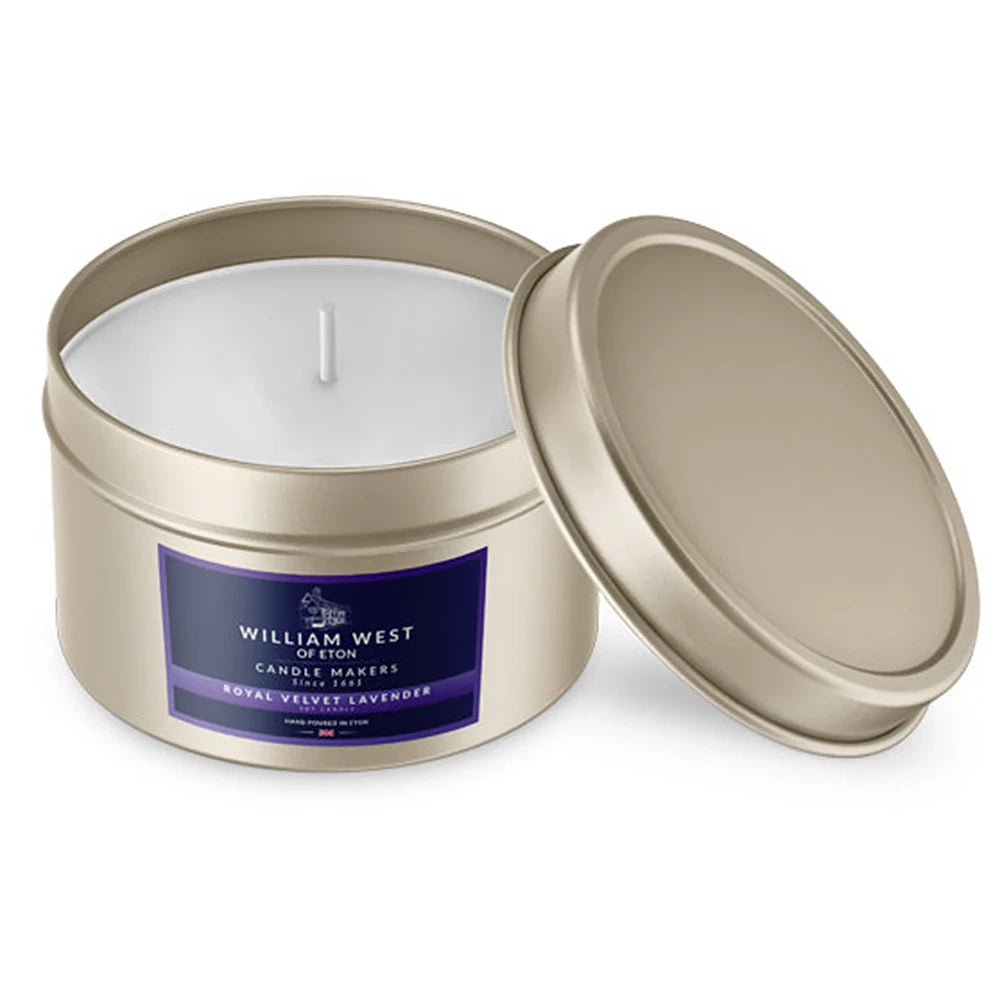 William West Royal Velvet Lavender Soy Candle 100ml Tin